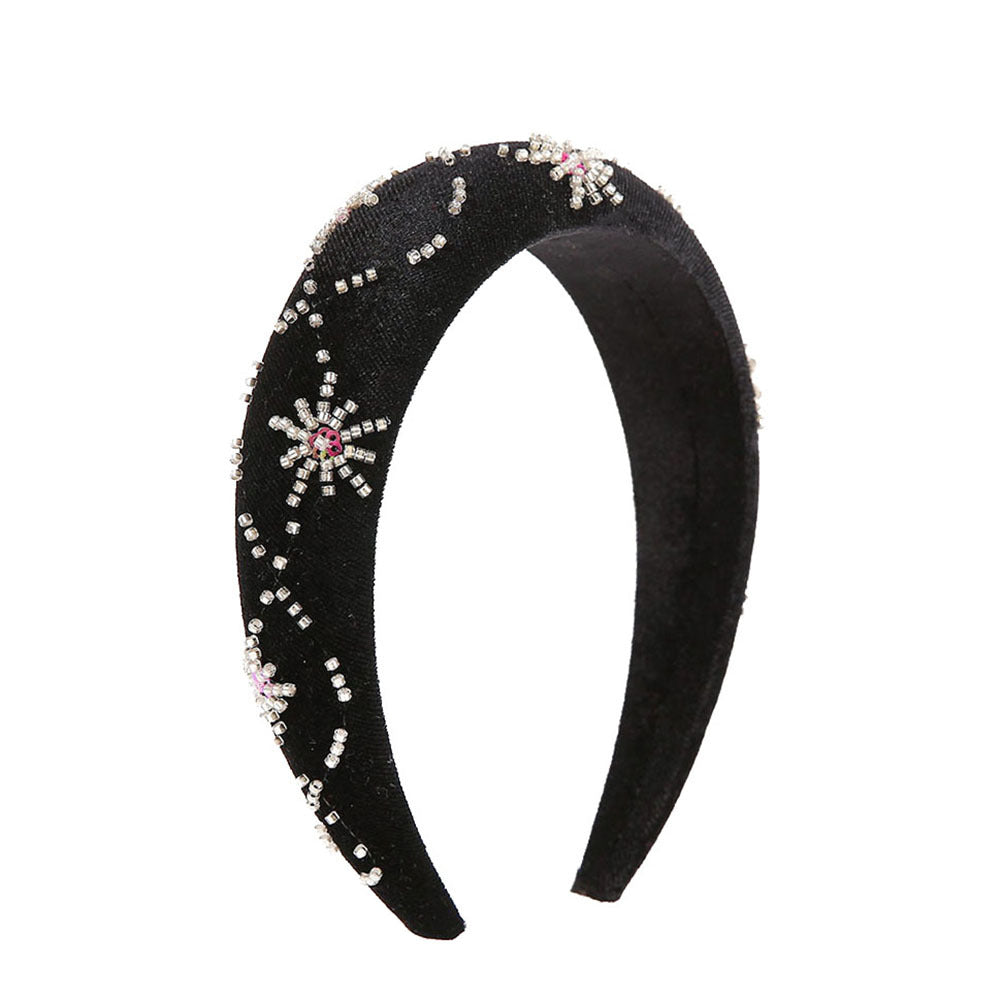 Wholesale Christmas Rice Beads Handmade Sewn Beads Hair Hoops